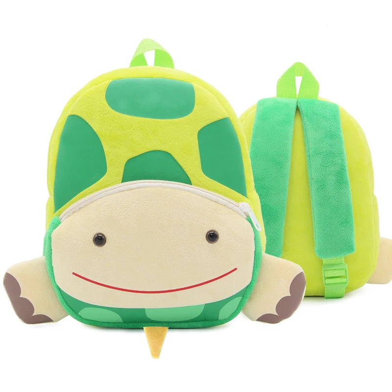 Cute cartoon animals school bags for Kindergarten kids backpack boys girls plush backpack