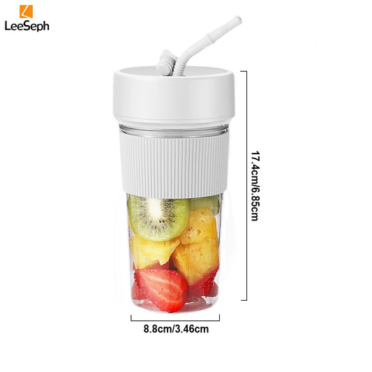 Portable Blender Cup, Electric Juicer Blender, Mini Blender Portable Blender For Shakes and Smoothies, for Home, Gym, Office