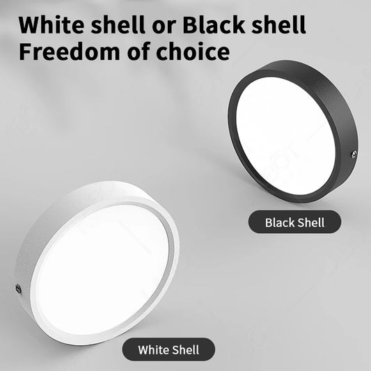 LED Ceiling Light 5W 10W 15W 18W 24W Surface Mounted Downlight Ceiling Lamp for Living Room Kitchen 220V Spotlight Panel Lights