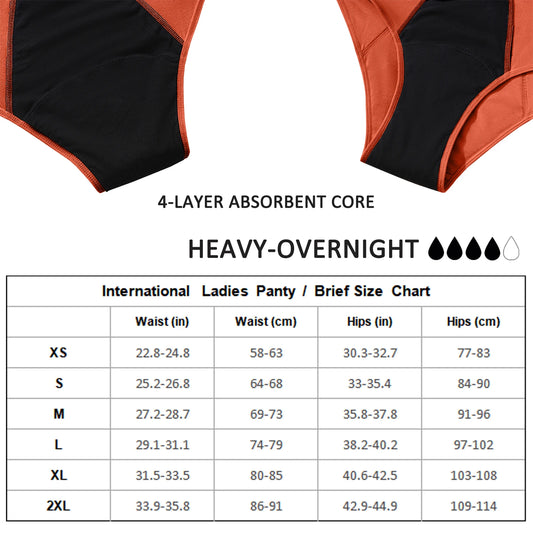 Menstrual Panties Women Abundant Flow Menstrual Period Panties High Waist Menstrual Cycle Absorbent Underwear Leak Proof Panties