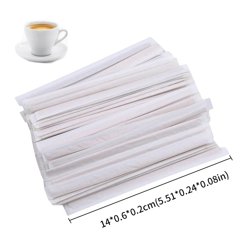100pcs Round Disposable Wooden Coffee Stirrers Coffee Stirrer Sticks Stir Beverage Sticks Stir for Bar Cafe or Home Use
