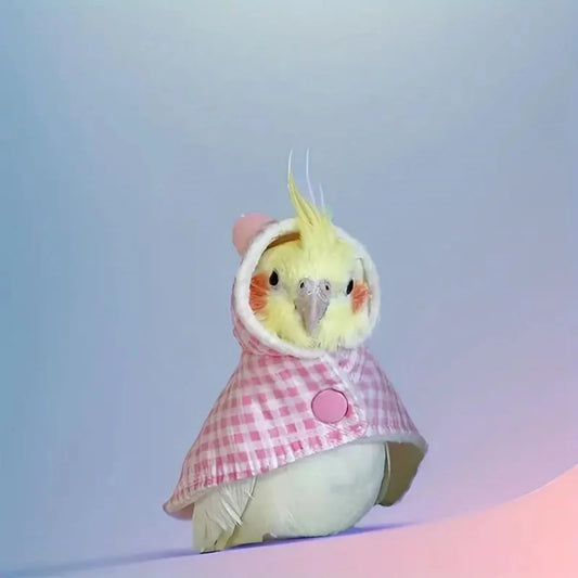 Cute Parrot Cloak Parrot Cloak Cloak Bird Clothes Parrot Cloak Black Phoenix Thick Warm Outerwear