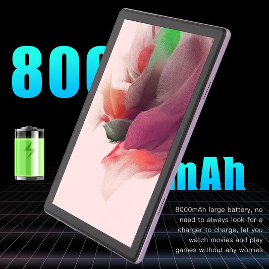 10.1 Inch Tablet 12GB 256GB ROM 10 8800mAh 8MP 20MP Camera 5G WiFi Tablet for Family Gaming Tablet Tablet