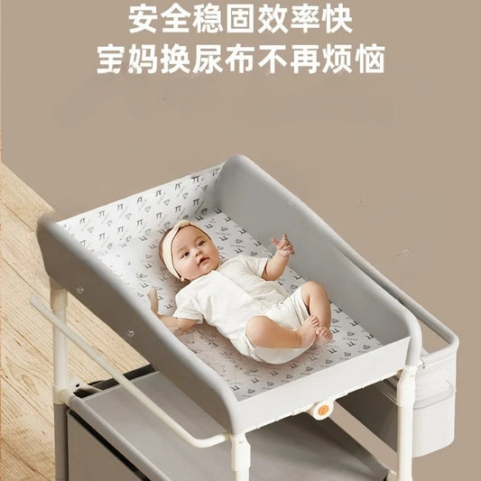 Diaper table Baby care table Portable multi-function foldable bath Baby bed changing diaper touch table