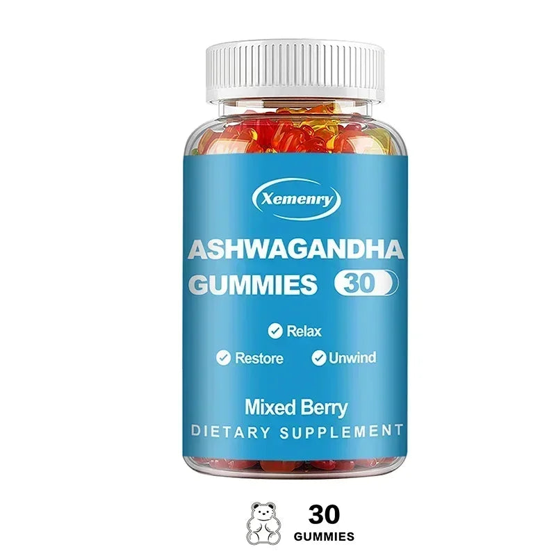 Ashwagandha Gummies - Enhances Energy, Help Recover Strength & Endurance, Relax, Promote Metabolism, Improve Sleep