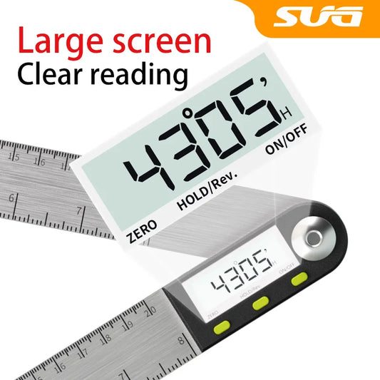 Multi functional digital angle ruler-High precision universal level and multi-purpose electronic measuring ruler