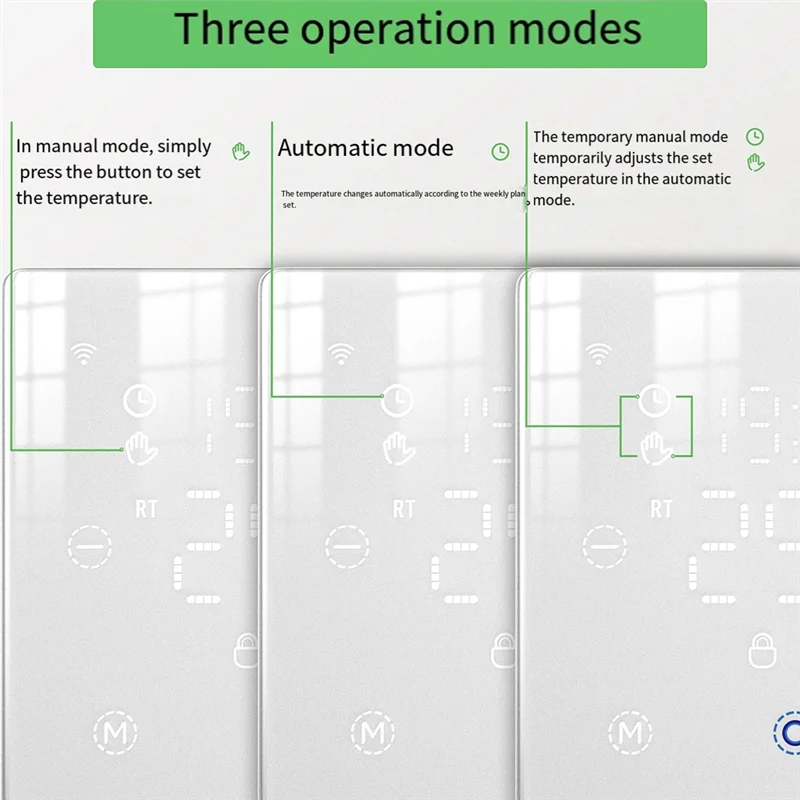 3CGRO-Tuya Zigbee Smart Thermostat For Water/Electric Floor Heating Gas Boiler Remote Temperature APP Voice Controller