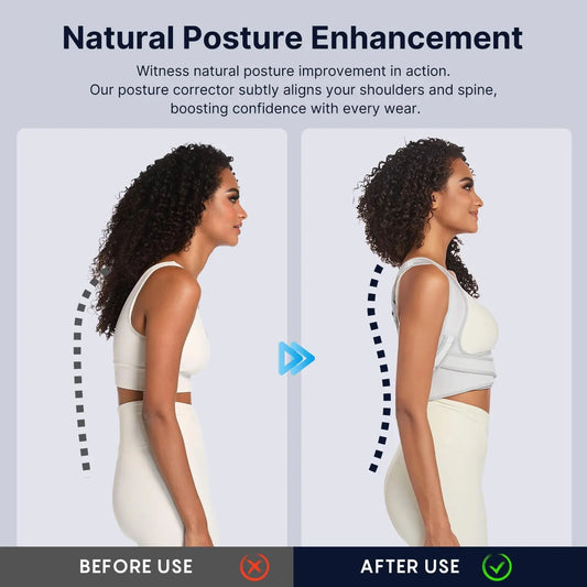 Posture Correct for Women: Shoulder Straightener Adjustable Full Back Support Upper&Lower Back Relief Pain,Sport Back Brace