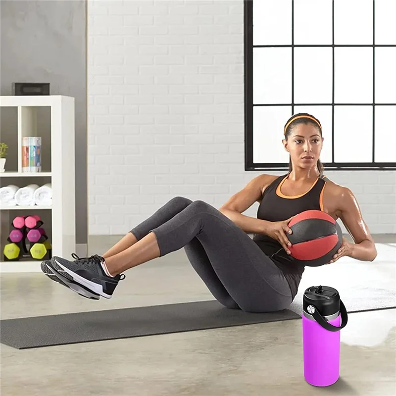 2 Pack Straw Lid for Hydro Flask Wide Mouth 12Oz 18Oz 32Oz 40Oz 64Oz,Flexible Handle Replacement Lid Straws