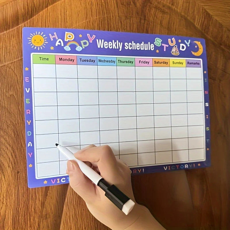 Calendar For Fridge Monthly Weekly Planner Calendar Table Dry Erase Whiteboard Fridge Sticker Message Board Menu