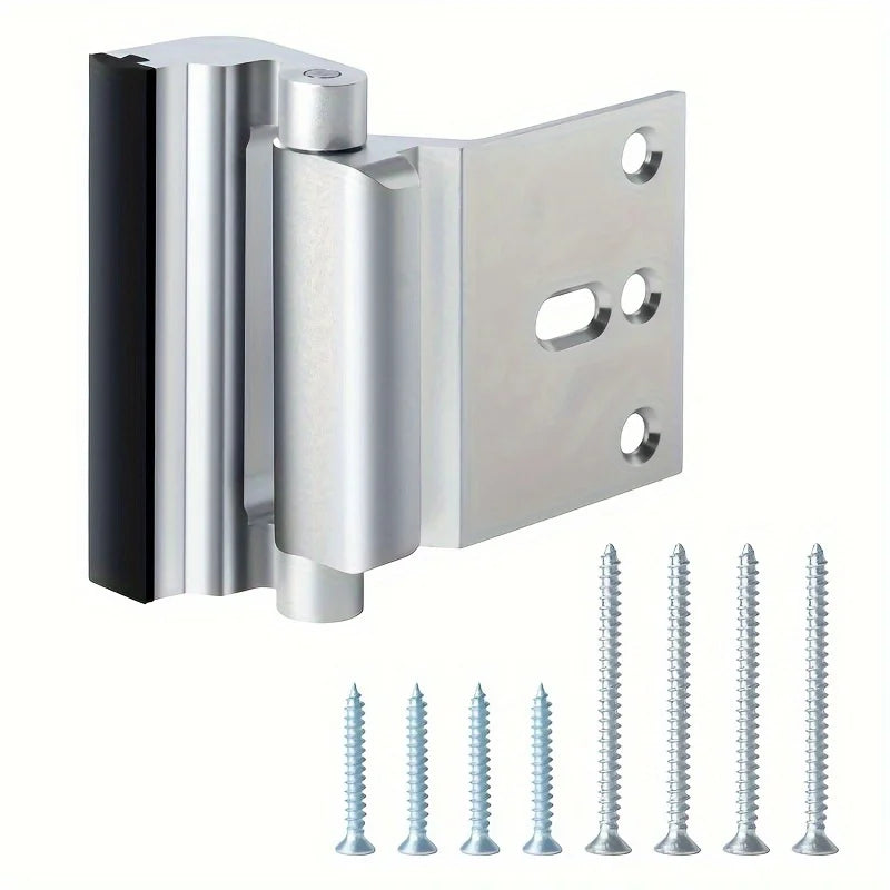 Door Reinforcement Lock Home Security Door Lock with 3" Stop Withstand 800 lbs For Inward Swinging Safety Door Lock