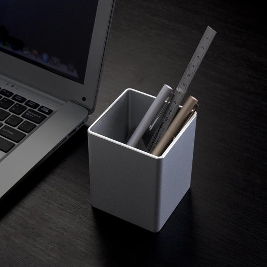 Metal Pen Pencil Holder Desk/Aluminum Supplies Organizer and Cup Storage Stationary Sturdy