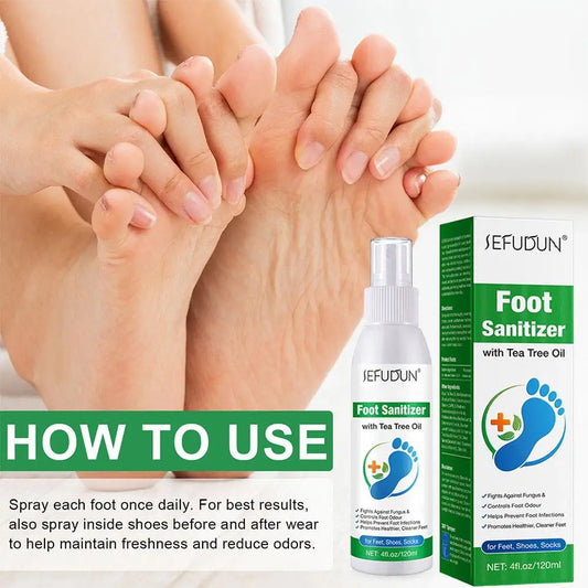 100ml Foot Deodorization Spray Removal Odor with Tea Oil Foot Odor Drying Moisturize Foot Tree Sanitizer Spray Foot Deodora Z8Y8