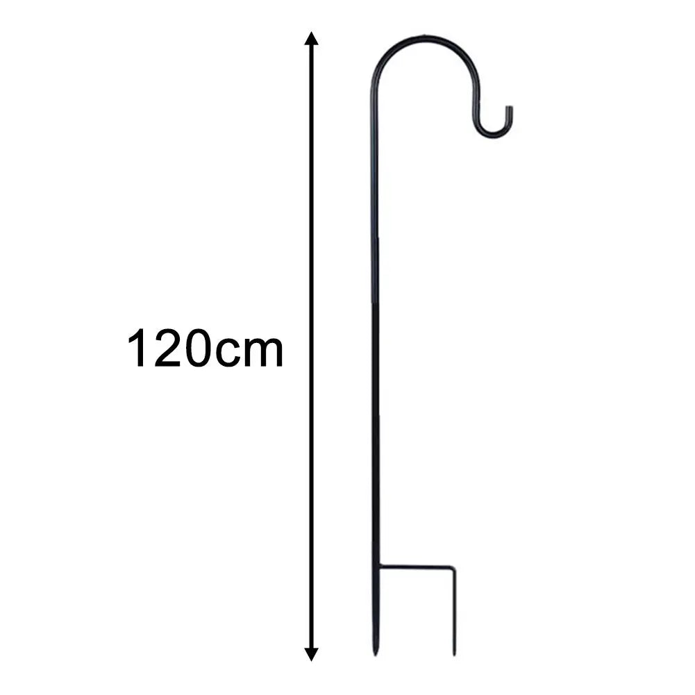 90/100/120cm Shepherd Hooks Plant Hook Craft Hook For Hanging Solar Lights Bird Feeders Outdoor Yard Garden Decor