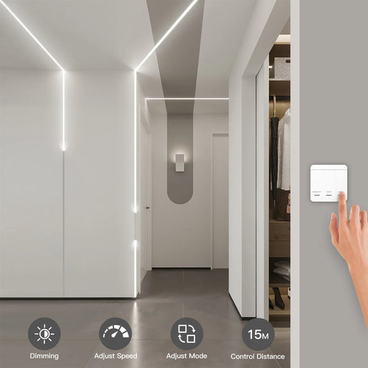 Smart WS2811 IC LED Strip Light Horse Running Chasing Effect Individual Pixel LED Addressable Control With Remote Panel Switch