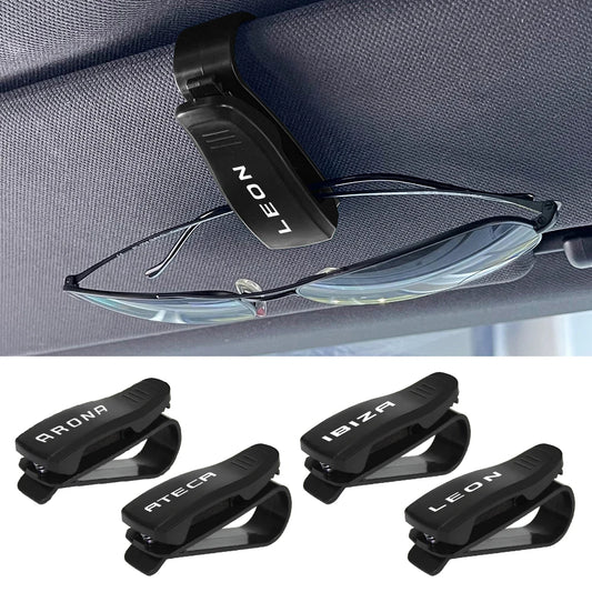 Car Glasses Clip Holder Auto Accessories For Seat Leon Ibiza Ateca Arona Cordoba Toledo Altea Alhambra Arosa Exeo Mii Tarraco