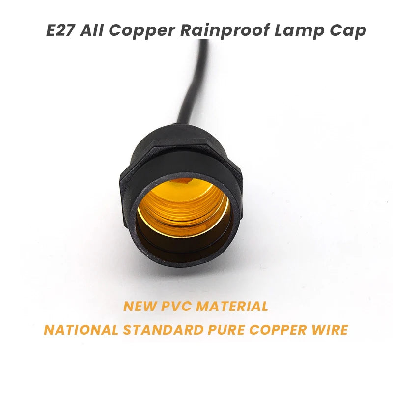 Outdoor Waterproof E27 Lamp Holder Farmyard Decorative Lamp