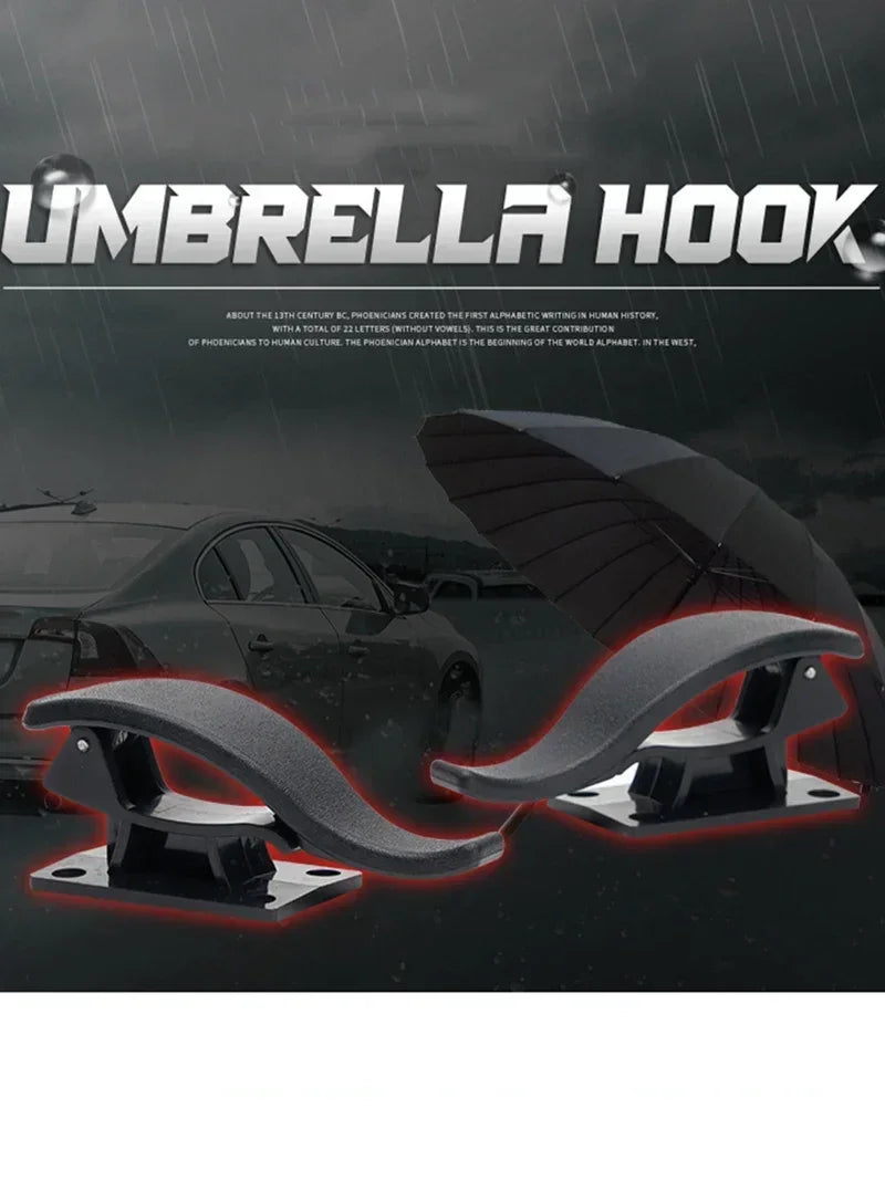 2PCS Universal Car Hook Seat Back Hook Multi-purpose Trunk Umbrella Holder Car Umbrella Storage Car Interior Accessories Storage