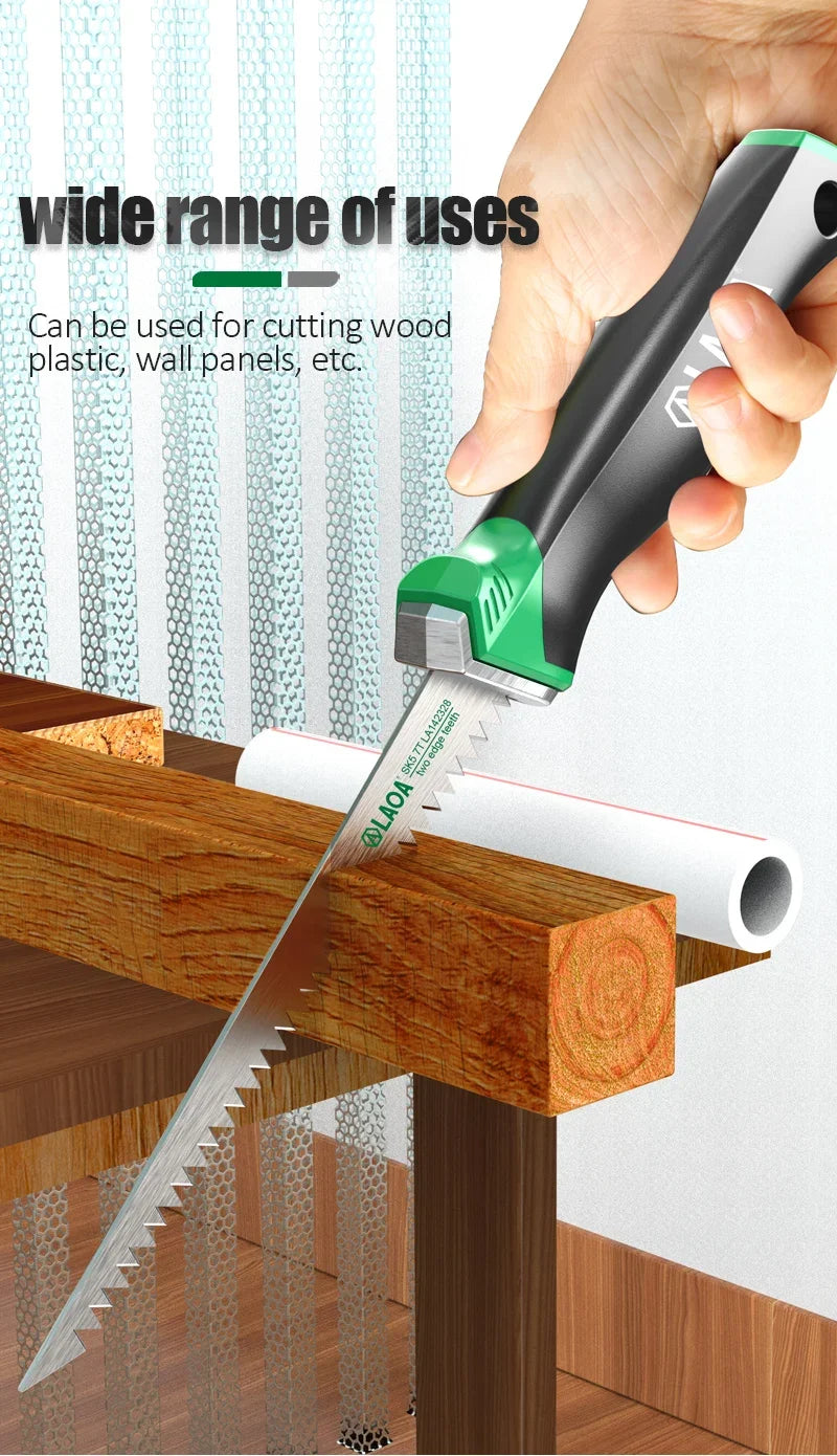 LAOA handheld manual saw Wall panel saw household woodworking saw express park forest garden art saw gypsum board saw