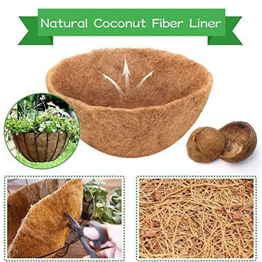 Coconut Palm Basket Cushion Coconut Palm Inner Lining Hanging Basket Hanging Pot Wall Hanging Flower Pot