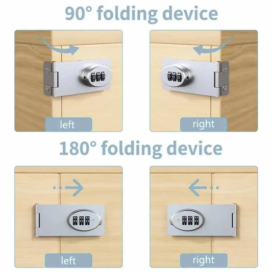 Drawer Combination Lock Child Safety Protection Lock for Drawer Multifunctional Home Cabinets Home Mechanical Password Lock