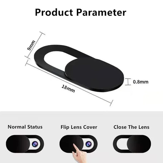 Webcam Cover Shutter Magnet Slider Plastic Camera Cover for iPad Tablet Web Laptop Pc Camera Mobile Phone Lenses Privacy Sticker