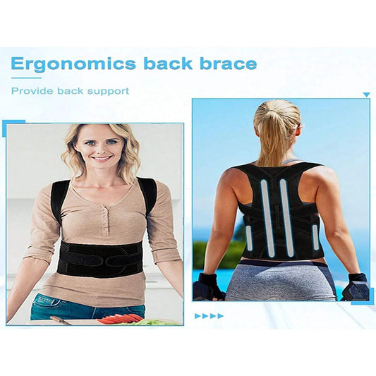 Posture Corrector For Women And Men Back Brace Adjustable & Comfy Support And Shoulder Straightener For Spine Improves Posture