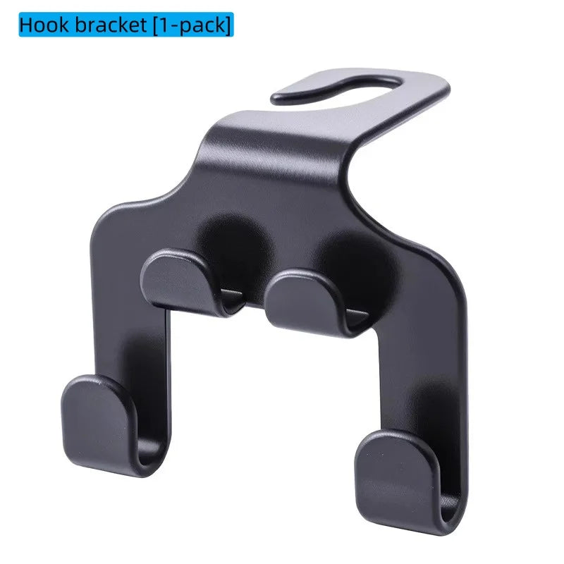Car Seat Headrest Hook Hanger Black Storage Organizer Universal for Umbrella Purse Coat Fit Universal Vehicle Car Holder Black