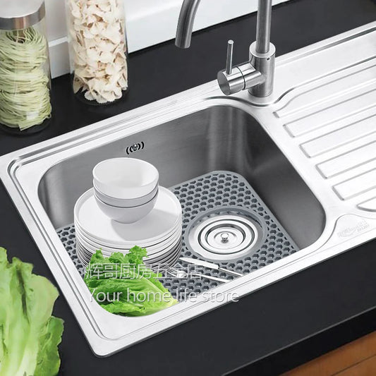 Sink Protectors for Kitchen Sink,Sink Mat,Grid Silicone Kitchen Sink Mat for Bottom of Stainless Steel Sink,Heat resistant mat