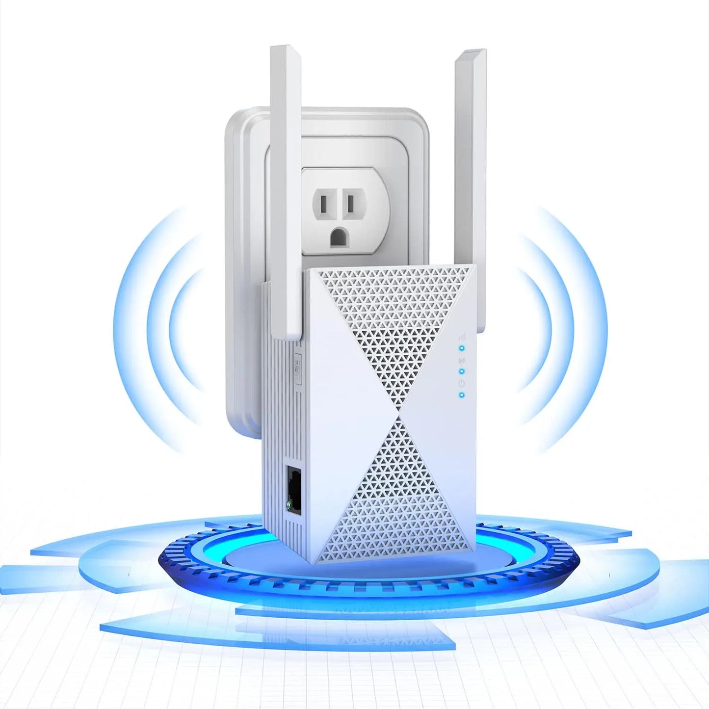 1200Mbps WiFi Repeater Wireless Signal Extender 2.4G 5GHz Dual Band Wi-Fi Amplifier Router Long Range Signal Booster For Home