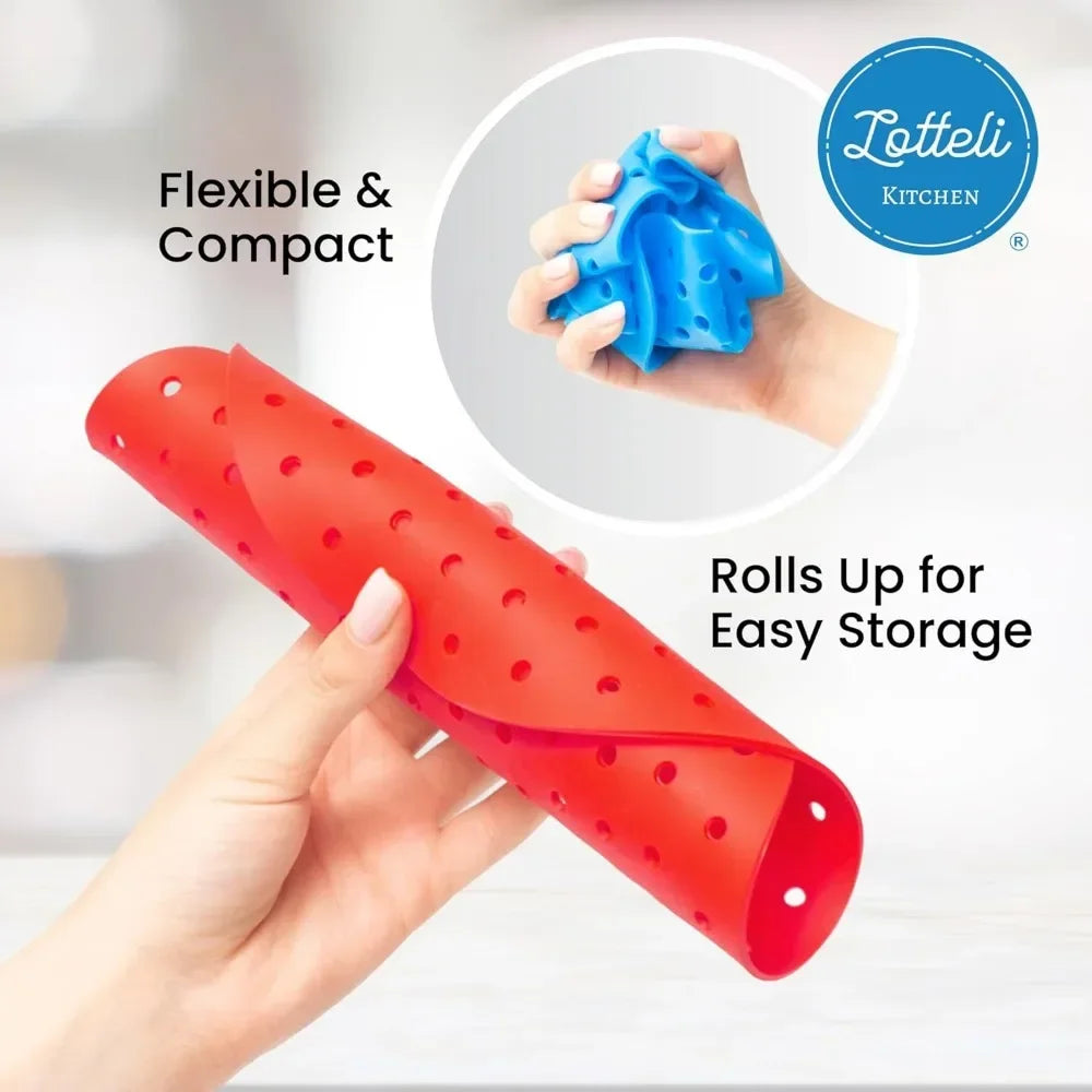 Reusable Air Fryer Liners 5QT or Bigger - Easy Clean Air Fryer Dishwasher Safe Non Stick Parchment Paper Replacer