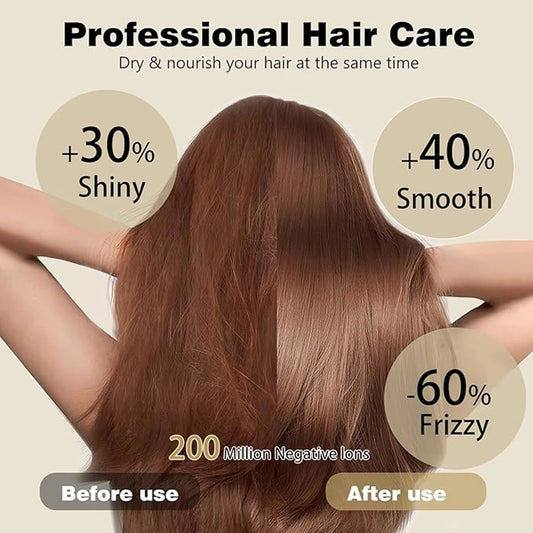 Hair dryer household blue light hot and cold air high power