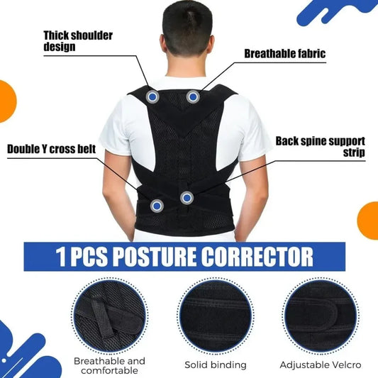 Male And Female Back Posture Corrector Shoulder Posture Corrector With Waist Support Used To Improve Posture 