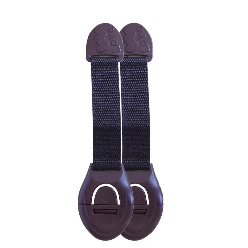 Baby Safety Cabinet Lock Baby Safety Protection Drawer Webbing Safety Lock Baby Anti-pinch Hand Cloth With Child Safety Hook