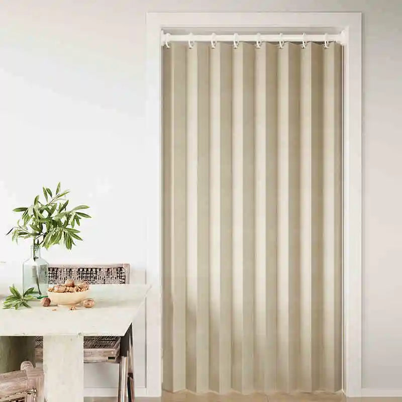 Magnetic Door Curtain Pleated Door Curtain Folding Door Curtains Accordion Door Closet Door Curtain Invisible Applicable