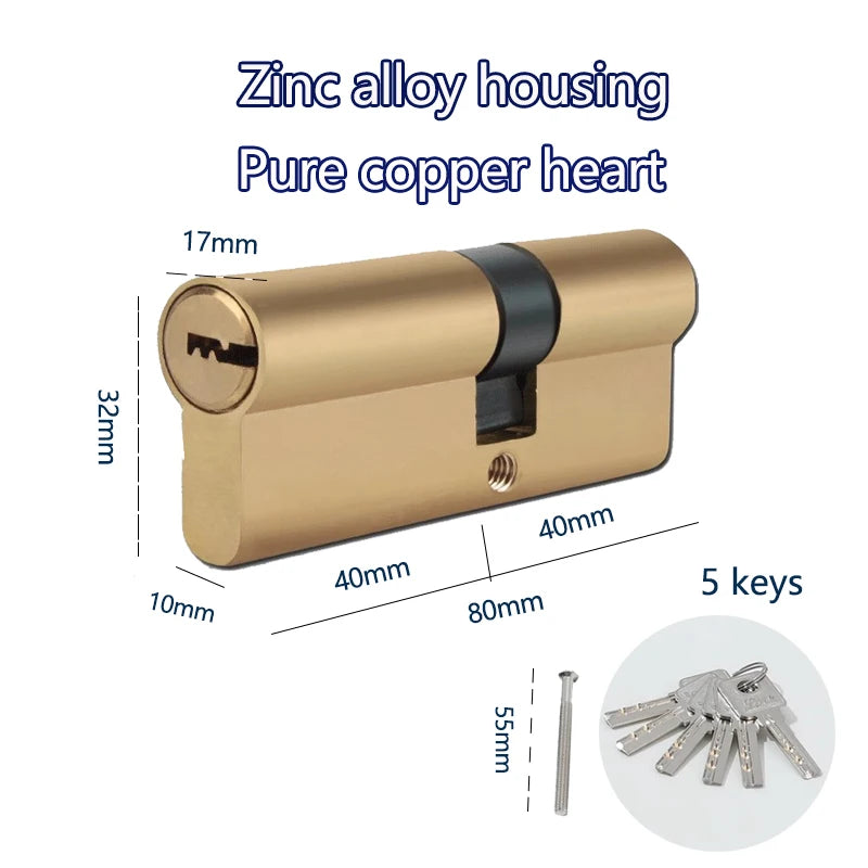 Indoor bedroom doors and windows 60 70 80 mm lock cylinder Smart door locks Electronic lock House door locks