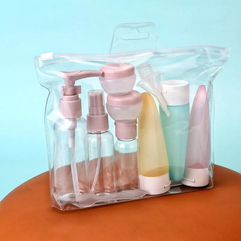 11PCS Travel Bottles Set, Travel Containers Leak-Proof Silicone Squeezable Containers Bottles Set for Shampoo Conditioner Lotion