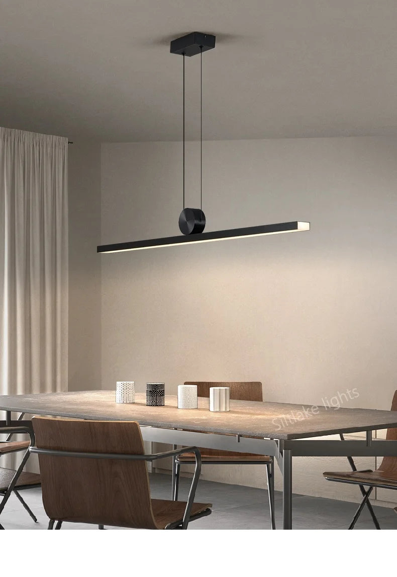 restaurant lamps kitchen dining room chandelier designer modern dining lamp Nordic black lights dining table bar lamp long light