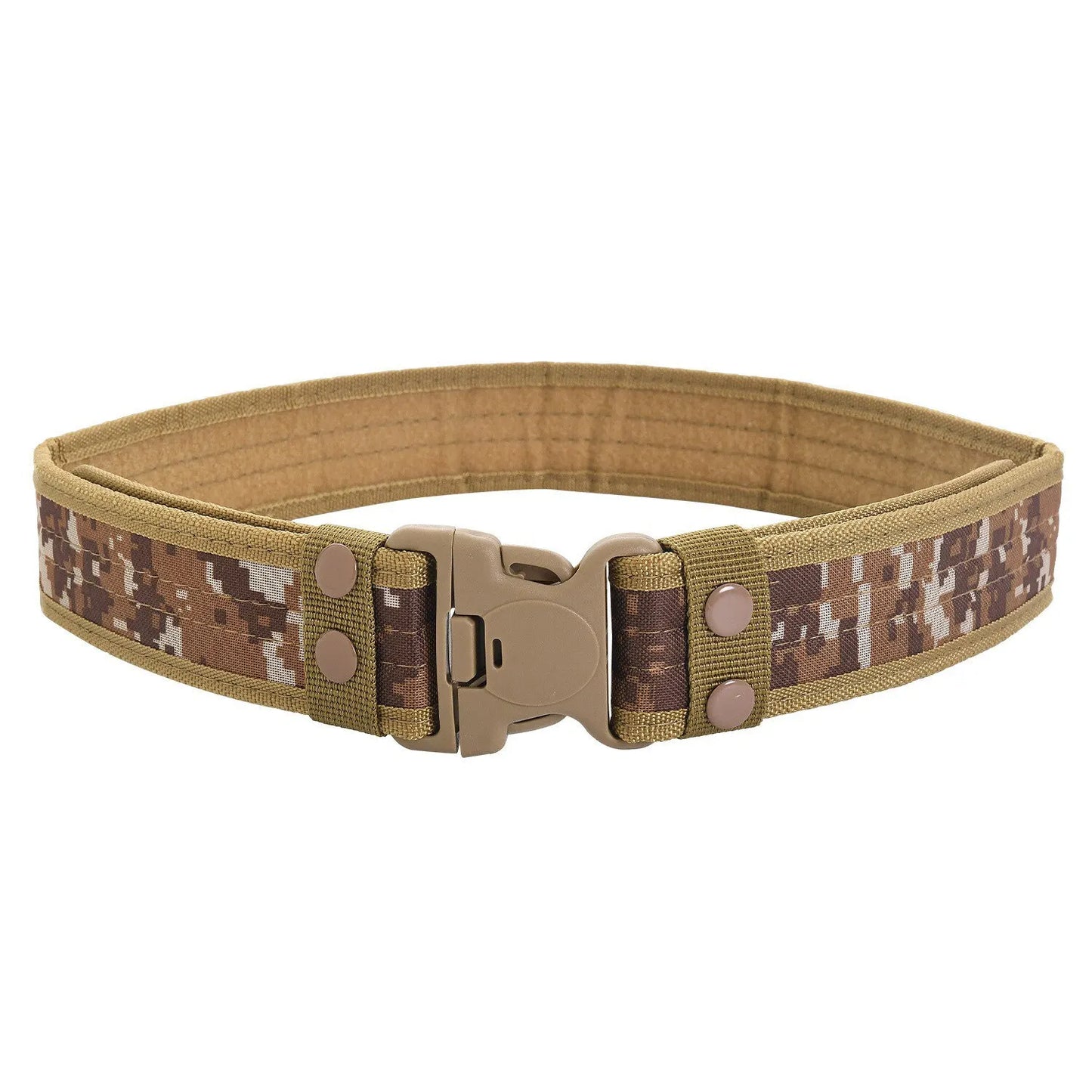 Men's Belt Outdoor Camouflage Tactical Belt Oxford Cloth Belt Mountaineering Belt Nylon Wide Waist Belt Work Belt Neutral Belts
