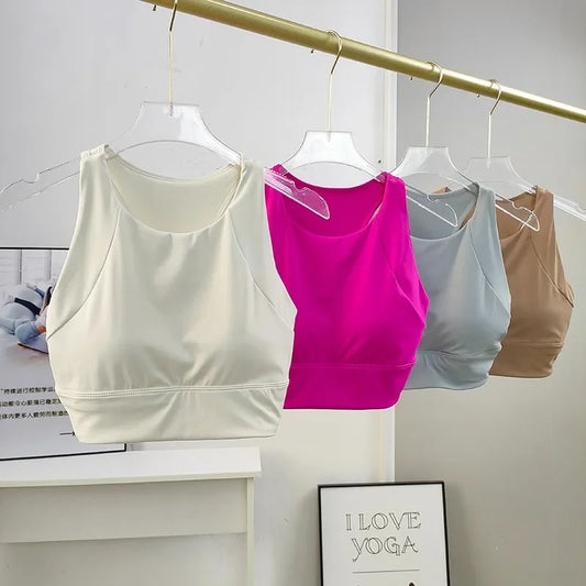 Sports Bra for Women Shockproof and Anti Sagging Running Yoga Suit One-piece Back Vest Fitness Bra