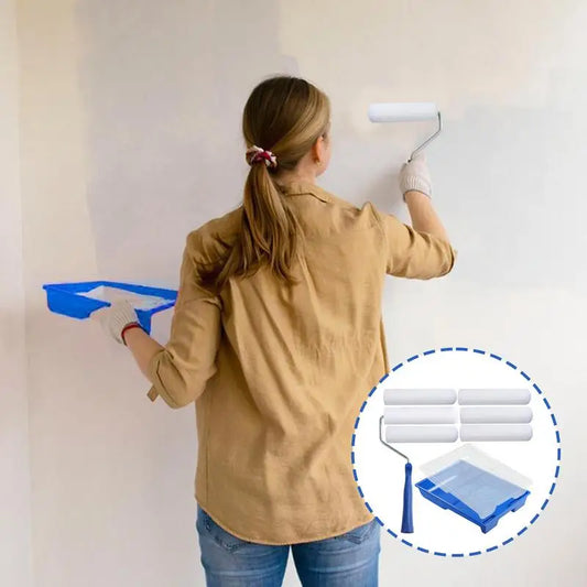 Paint Roller Tool Kit Foam Rolling Applicator For House Painting Paint Stick Roller For Home Renovation Craft Work On Cabinets