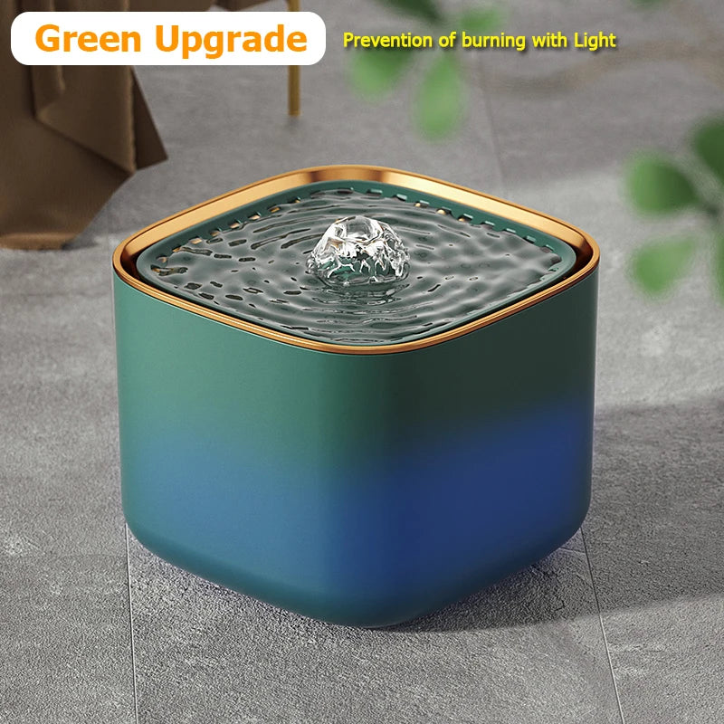 101oz/3L Pet Water Dispenser, Automatic Induction Circulating Filtering Cat Drinking Fountain, Prevent Slip Detachable Portable