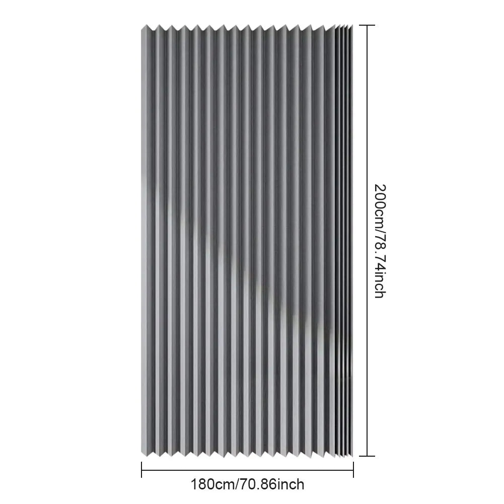 Foldable Magnetic Shower Curtain Waterproof Bath Curtain with 12/14 Hooks Bathroom Curtain Modern Bathroom Curtain for Bathroom