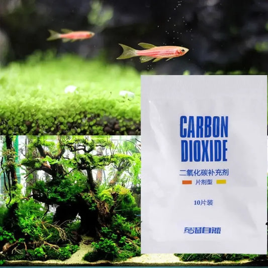 10pcs/bag Aquarium Co2 Tablet Carbon Dioxide Supplements Fish Diffuser Water Plants