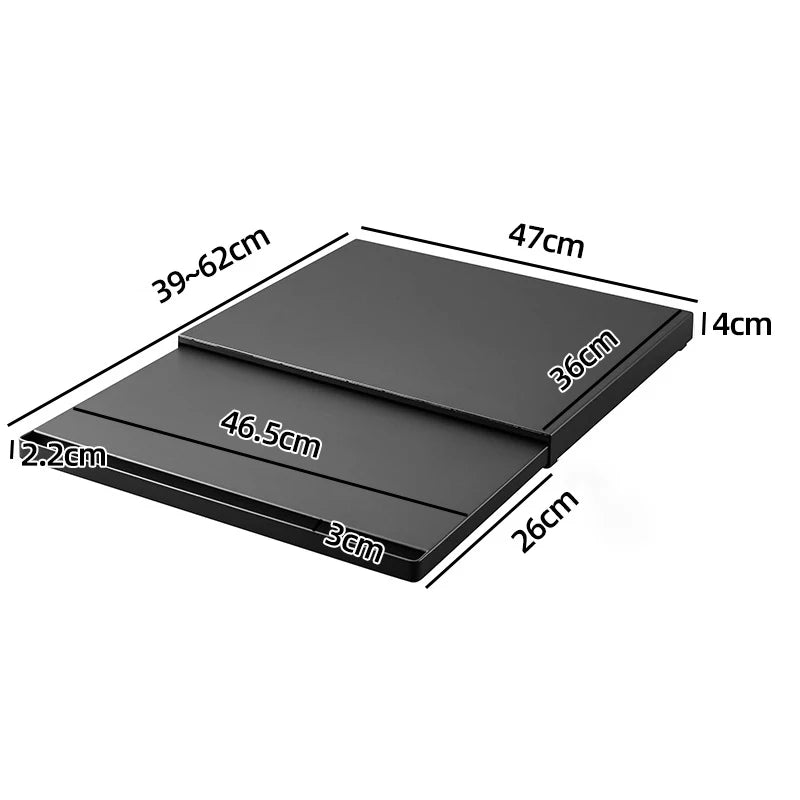 Kitchen microwave storage rack, bottom pull-out tool, drawer style basket, oven bracket, sliding partition, pot and bowl rack