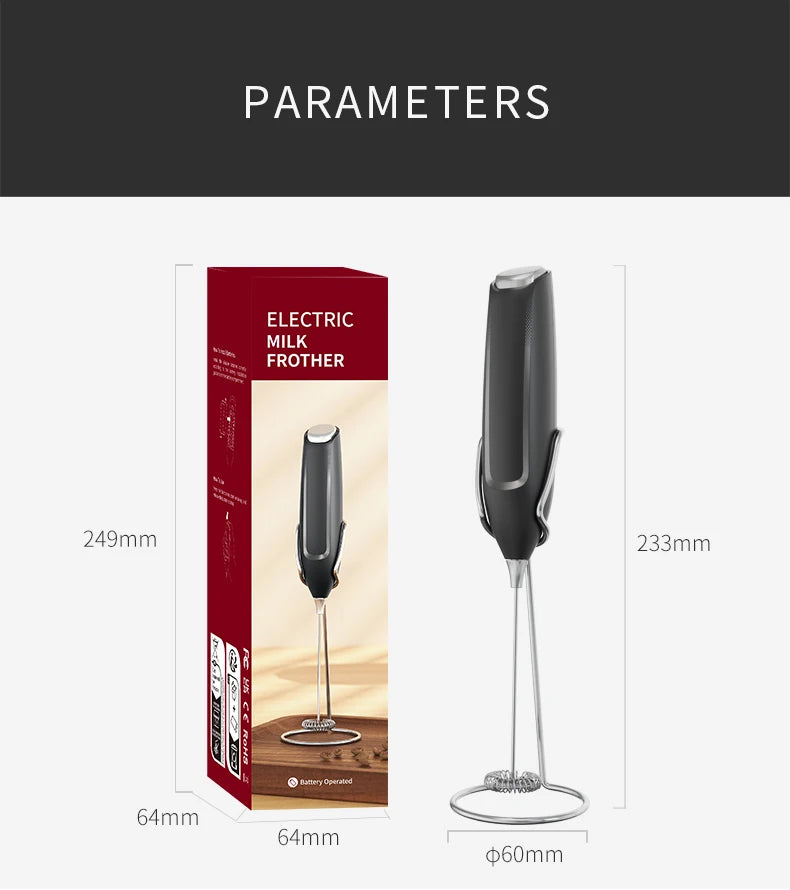 LimiKT Electric Milk Frother Ultra-Fast Handheld Beverage Blender for Coffee, Smoothies, Matcha and Coffee Creamer