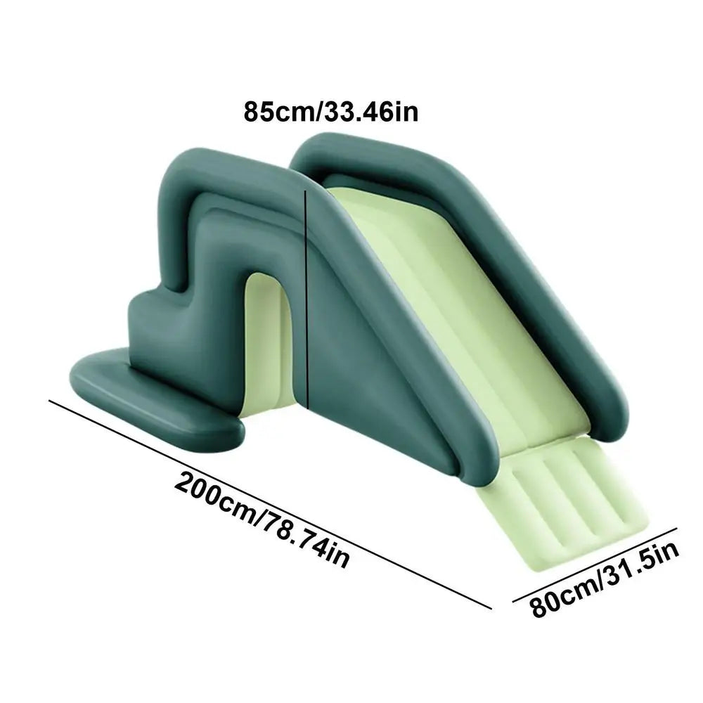 Lengthen And Widen The Slide Inflatable Water-filled Base Pool Slide Children Climber Slide For Aboves Ground Pool Garden