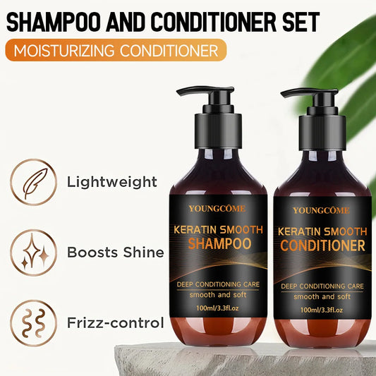 Collagen Keratin Hair Mask shampoos Dual Oil Control Moisturizer Conditioner Soft Smooth Frizz Damaged Repair Revitalize Hair