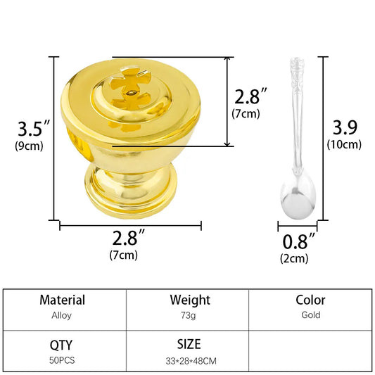Mass Supplies Holy Water Cups Gold-plated Worship Supplies Church Decorations Church Memorabilia Religious Memorabilia