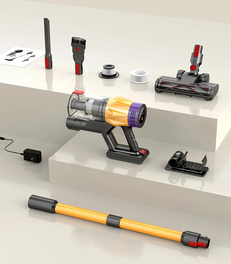 550W Cordless Handheld Vacuum Cleaner,50kPa Strong Suction,Detachable & Replaceable Battery,Touchscreen,Vacuum Cleaner for Home